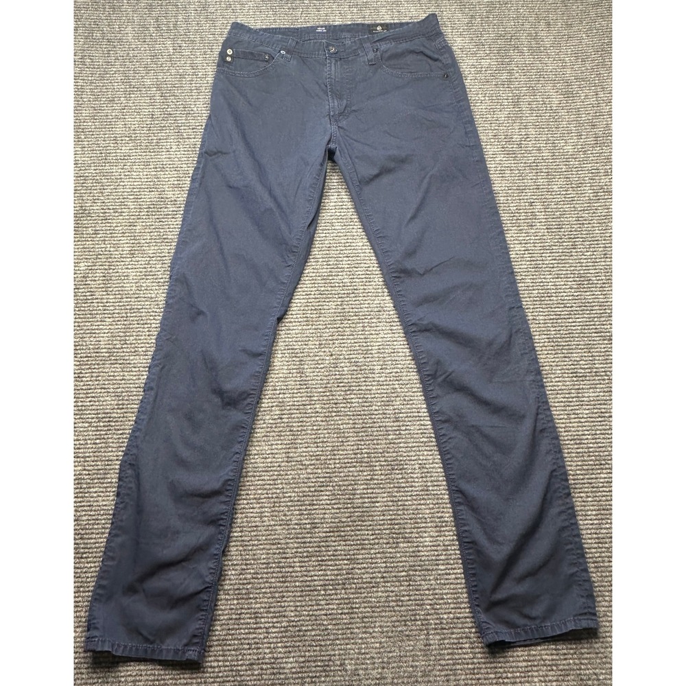 AG Adriano Goldschmied Tellis Pants Mens 32x34 Fit 32x33) Blue Modern Slim Chino
